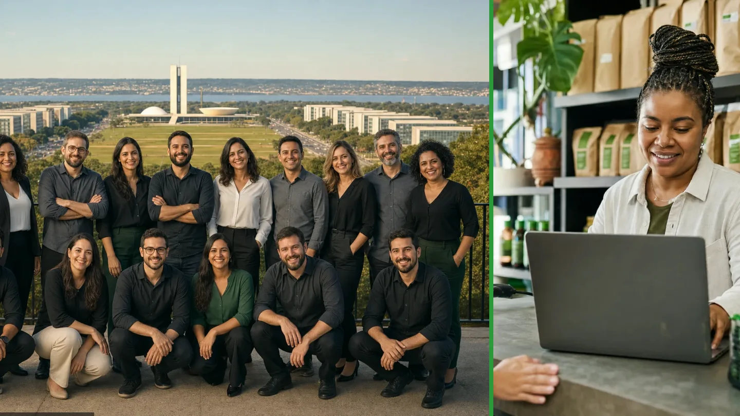 Equipe usando tecnologia para acompanhar processos de gestão, ilustração do artigo sobre crm: o que é gestão de relacionamento com clientes