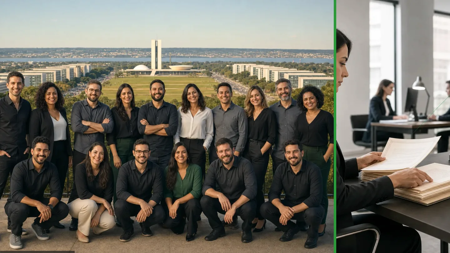 Profissional organizando documentos físicos e digitais em uma rotina de gestão documental, ilustração do artigo sobre workflow (fluxo de trabalho)