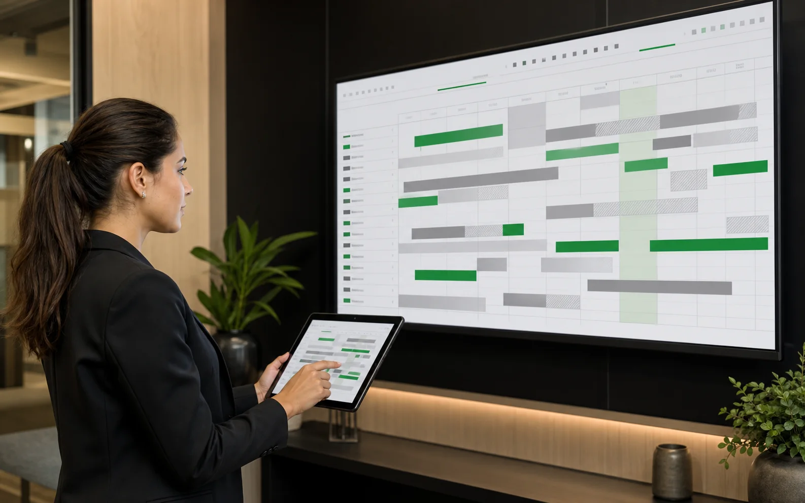 Profissional organizando reservas e agendas em uma plataforma digital
